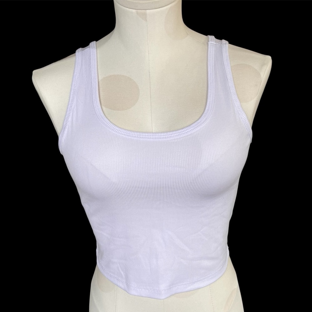 Better Together white cropped tank top Medium
